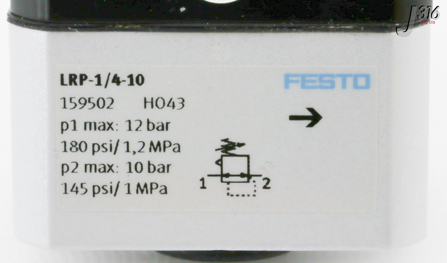 え 31440 FESTO G 1/4 PNEUMATIC REGULATOR, 159502 (NEW) LRP-1/4-10 | eBay